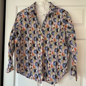 NIC+ZOE Multicolor Abstract Shirt